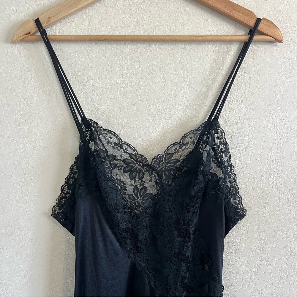 Vintage Val Mode High Slit Lace Slip - Picture 3 of 13